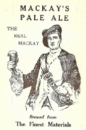 Advert for Mackay's pale ale