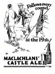 Advert for Maclachlan's Castle Ales